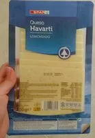 Cantidad de azúcar en Queso Havarti Loncheado