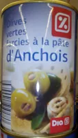 Olives vertes farcie a la pate d anchois