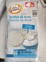 入っている砂糖の量 Tortitas de arroz