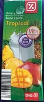 含糖量 Zumo Fruta & Leche TROPICAL