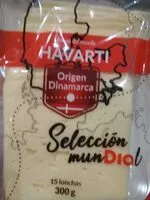 Cantidad de azúcar en Queso havarti