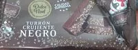 Amount of sugar in Turrón crujiente negro