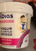 Cantidad de azúcar en Yogur al estilo griego natural ligero