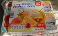 Quantité de sucre dans Yaourt Brassés - Fruits mixés - Sans Morceaux