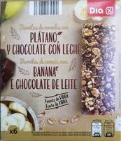 Amount of sugar in Barre de céréale banane chocolat