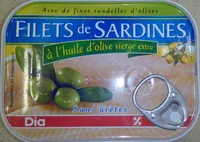 Zuckermenge drin Filets de Sardines à l'huile d'olive vierge extra