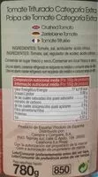 Количество сахара в Tomate triturado