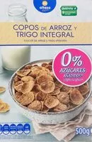 Количество сахара в Copos de arroz y trigo integral