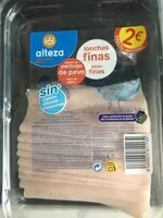 Количество сахара в Fiambre de pechuga de pavo lonchas finas