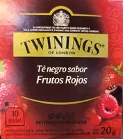 Quantité de sucre dans Chá Preto Frutas Vermelhas