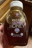 Sokerin määrä sisällä Wild raw clover honey