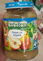 चीनी की मात्रा Bebelan пюре от круши