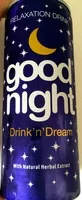 Azúcar y nutrientes en Good night drink