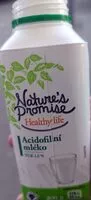 入っている砂糖の量 Acidofilní mléko