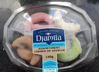 Количество сахара в pâtisseries orientales assortiment cornes de gazelle