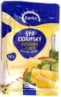 Jumlah gula yang masuk Sýr eidamský plátkovaný 30%