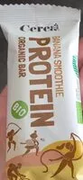 Suhkru kogus sees Banana smoothie protein organic bar