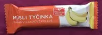 Amount of sugar in Müsli  tyčinka banán v kakaové polevě