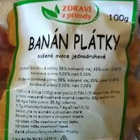 İçindeki şeker miktarı Banán plátky (banánové chipsy)