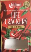 Suhkru kogus sees Life Crackers Pikante Tomaat