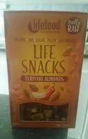 Suhkru kogus sees Life snacks Teriyaki Almonds