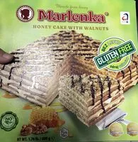 含糖量 Honey cake with walnuts