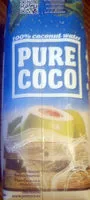 Sugar and nutrients in Pure coco