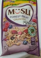 चीनी की मात्रा Müsli forest fruit crunchy