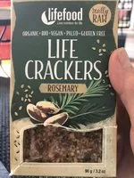 Suhkru kogus sees Life Crackers, rozmarýn