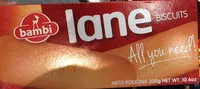 Jumlah gula yang masuk Bambi lane BISCUITS