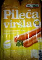 Suhkru kogus sees Yuhor pileća viršla