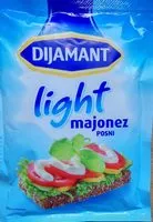 Sokerin määrä sisällä Light majonez posni