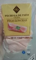 Quantité de sucre dans Pechuga de pavo cocida finas lonchas