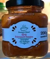 İçindeki şeker miktarı Ajvar poivrons et tomates