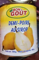 Sucre et nutriments contenus dans Bon gout