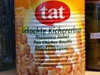 İçindeki şeker miktarı Gekochte Kichererbsen