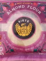 İçindeki şeker miktarı Siete Tortillas, Grain Free, Almond Flour