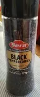 Suhkru kogus sees Black pepprcorns
