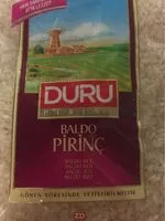 入っている砂糖の量 Baldo pirinç