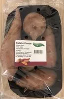 Sokerin määrä sisällä Patate douce