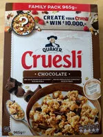 Cantidad de azúcar en Cruesli chocolate