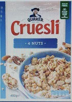 Zuckermenge drin Cruesli 4 nuts