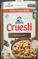 Sugar and nutrients in Quaker cruesli