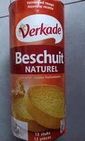 Sokerin määrä sisällä Beschuit naturel