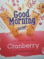 Sokerin määrä sisällä Sultana Goodmorning Cranberry