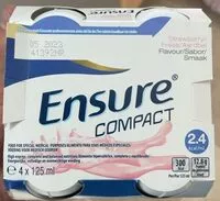 Quantité de sucre dans Ensure compact - strawberry flavor