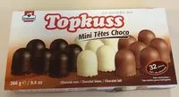 Suhkru kogus sees Topkuss Mini têtes Choco