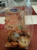 Jumlah gula yang masuk Crostini rozijn & cranberry
