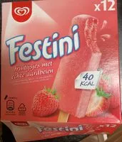चीनी की मात्रा Festini aardbeien