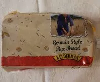 Sugar and nutrients in Kelderman german style rye bread